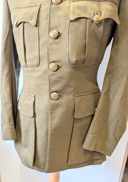 WW1 British Army Captain's Uniform Jacket Royal Army Medical Corps RAMC Named