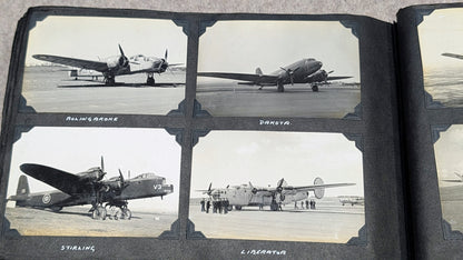 SOLD! WW2 RCAF Flying Log Book E  W Burchett With 2 Of His Photo Albums