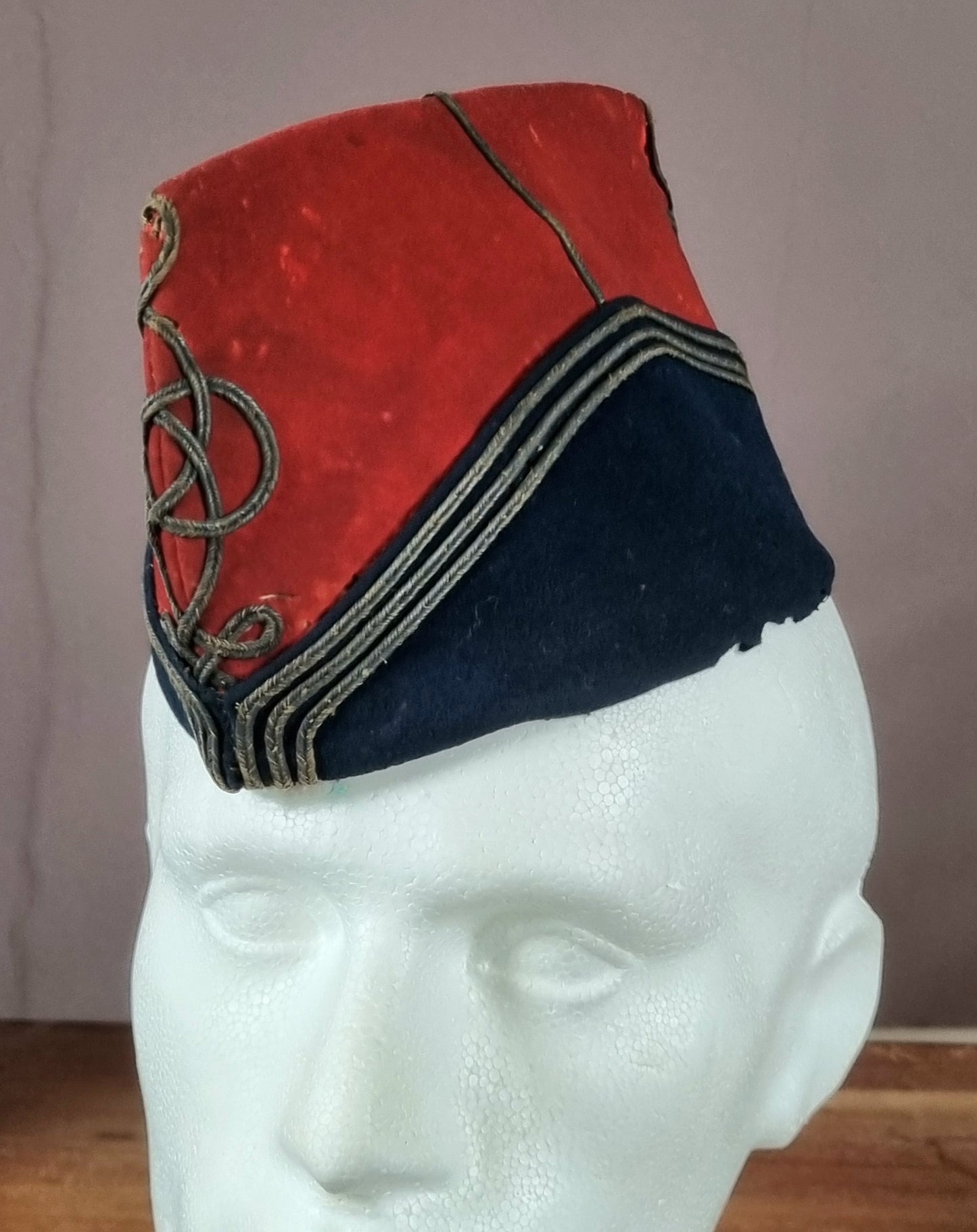 SOLD! Very Rare 19th Century French Army Captain's Bonnet De Police Sidecap