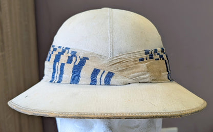 Unusual WW2 British Army Pith Helmet With Indian Regimental Puggaree