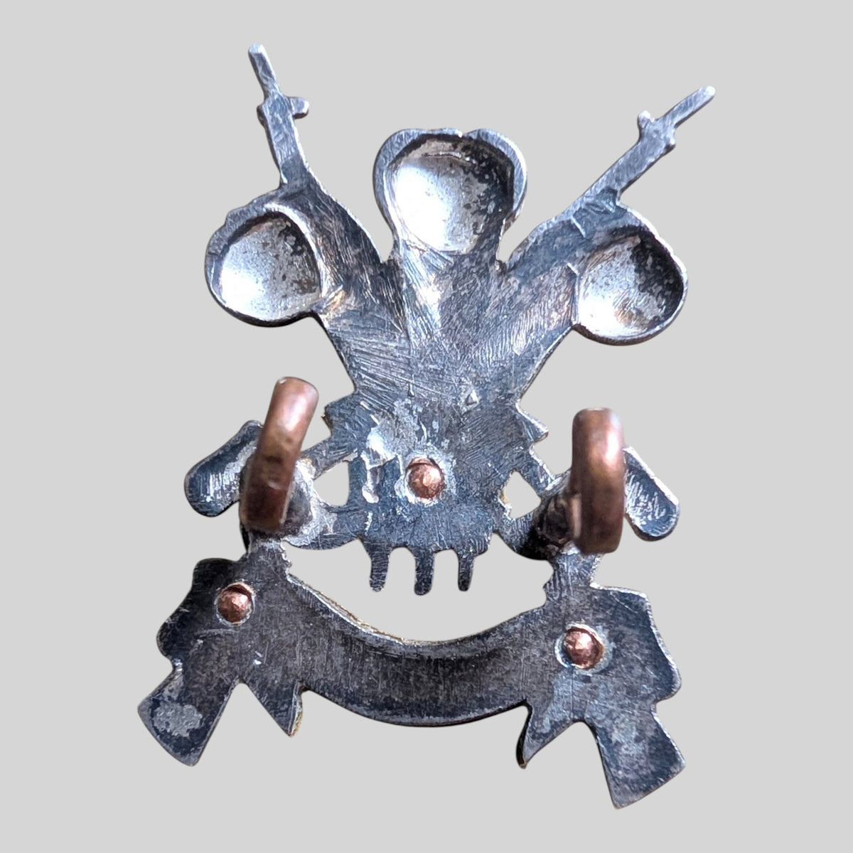 3rd Carabiniers Officers Silver & Gilt Small Size Cap Badge