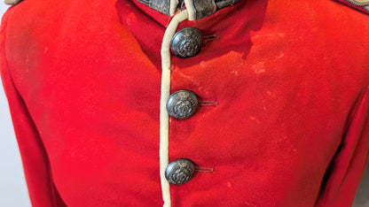 Victorian 1st Volunteer Battalion Royal Fusiliers Scarlet Jacket, Belt & Crossbelt Named to H R B Hickman