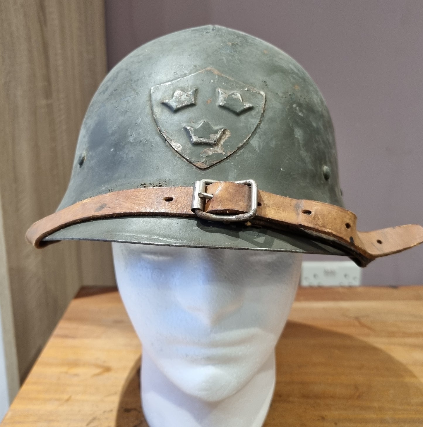 SOLD! WW2 Swedish M21 (2nd Pattern) Helmet