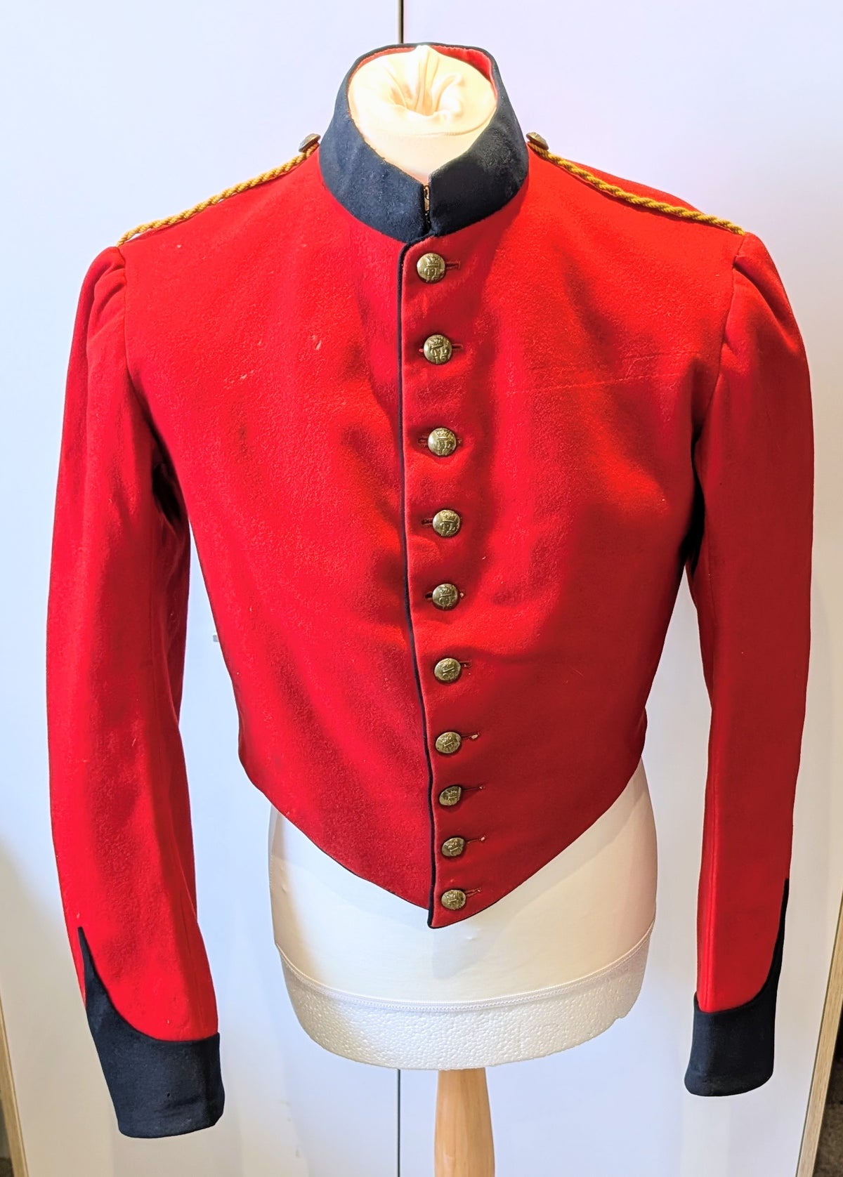 SOLD! Rare Victorian British Army 16th Lancers Scarlet Wool Stable Jacket