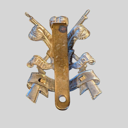 3rd Carabiniers Small Bimetal Cap Badge
