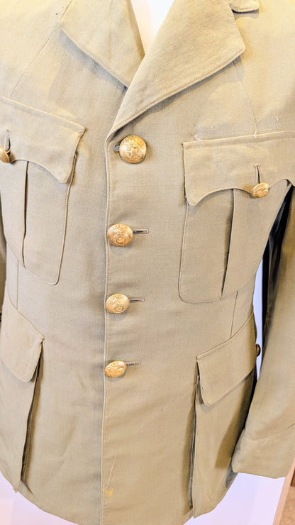 WW2 Royal Canadian Army Major's Tropical Khaki Dress Jacket, Named & dated 1942