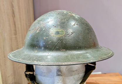 Rare WW2 British ‘Brodie’ Factory Workers Helmet - Sunblem Battery