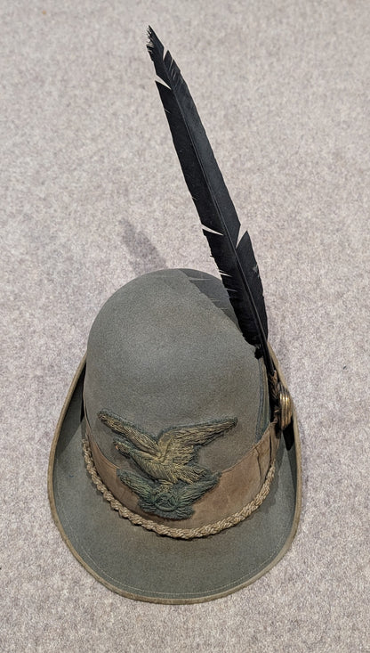SOLD! Late 1940s Italian Army Enlisted Man's Alpini Autieri Cap with Nappina