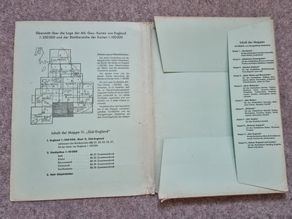 WW2 Operation Sealion German Invasion Map Folder & Objektbilder for South England