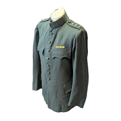 WW1 1917 Captain's Rifle Brigade No.1 Dark Green Jacket Named