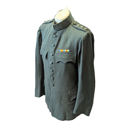 WW1 1917 Captain's Rifle Brigade No.1 Dark Green Jacket Named
