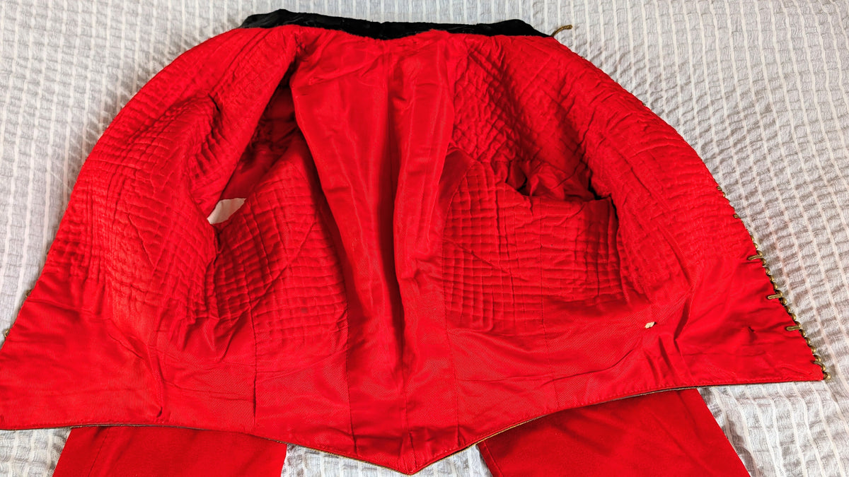 Victorian South Staffordshire Scarlet Undress Shell Jacket & Waistcoat