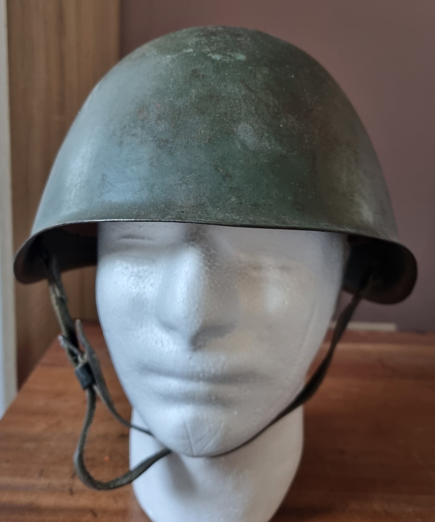 Rare WW2 Italian Experimental Rivetless M33 Helmet, Named