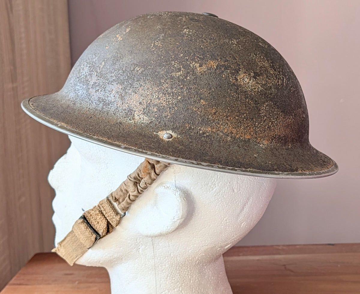 SOLD! Early WW2 Dunkirk Era British Army Brodie Helmet Dated 1939, Attributed