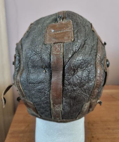 WW2 US Army Air Corps B-6 Leather Flying Helmet