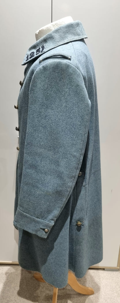Rare WW1 French Army Horizon Blue M1915 Greatcoat 121st Infantry Regt