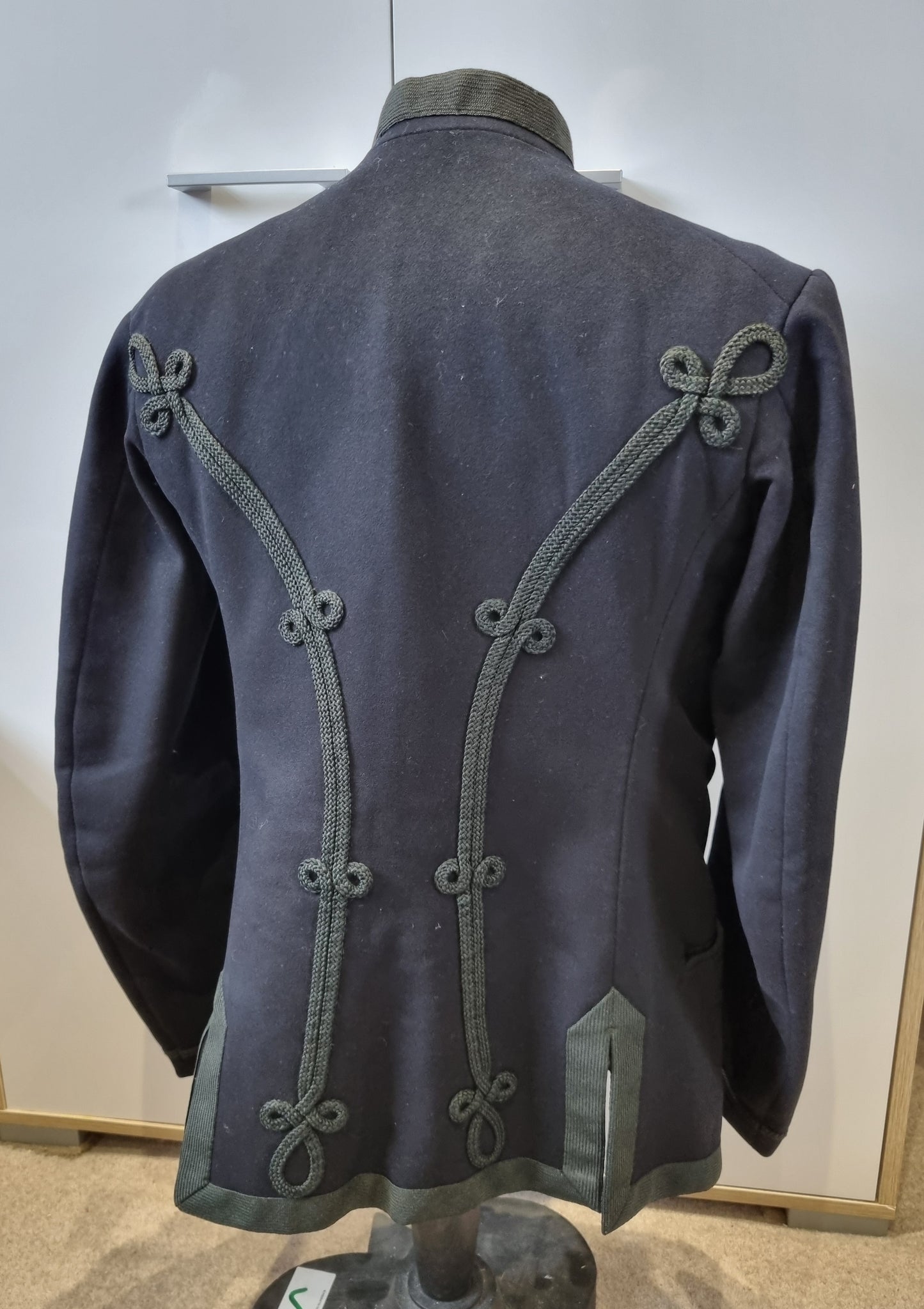 SOLD! Late Victorian / Early Edwardian Blue Wool Frogged Jacket Patrol Jacket