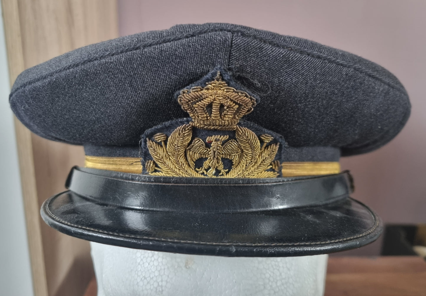 Beautiful WW2 Italian Air Force Visor Cap and Photo Album, belonging to Pompili Felice