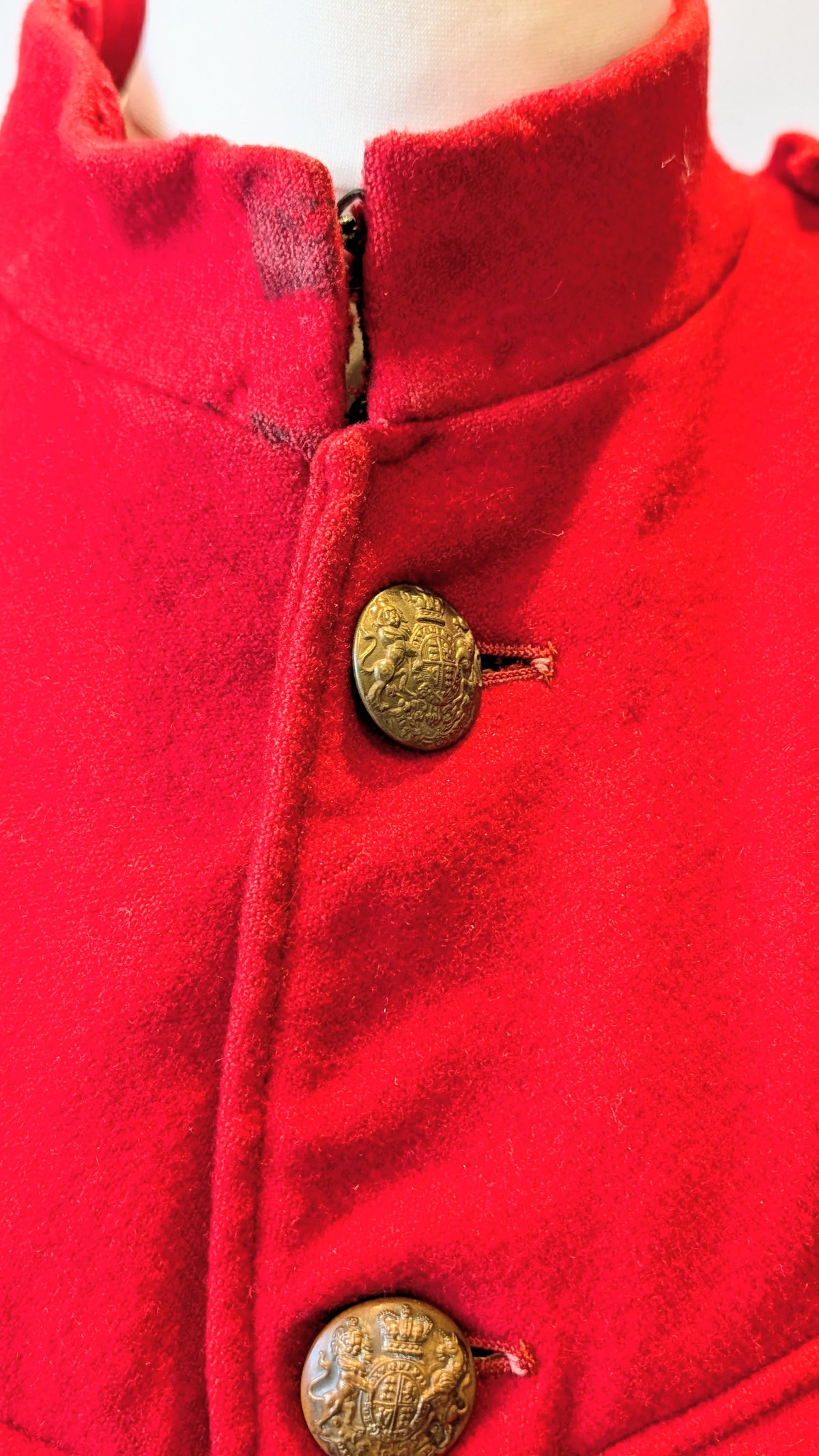 Rare Victorian British Army Cavalry Scarlet Wool Working Jacket