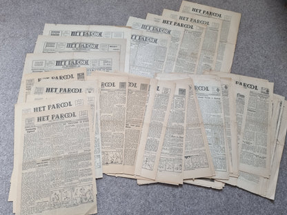 70 Editions of WW2 Dutch Resistance Newspaper ‘HET PAROOL’ May-Aug 1945