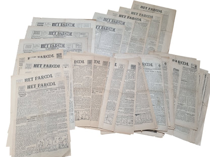 70 Editions of WW2 Dutch Resistance Newspaper ‘HET PAROOL’ May-Aug 1945