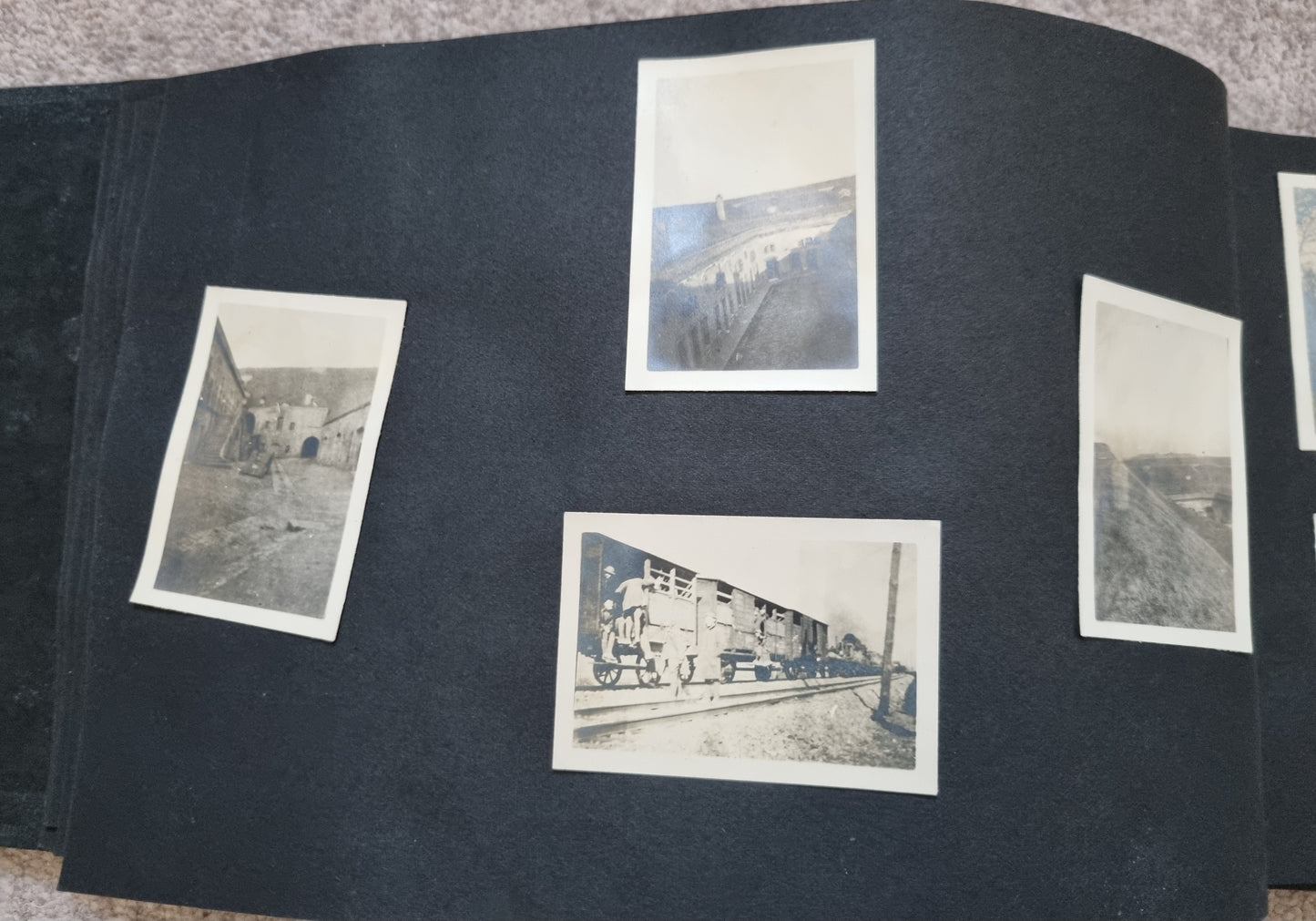 SOLD! Rare WW1 US Army Soldier's Photo Album Plus Ephemera - 125 Photos