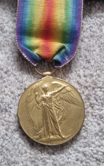 WW1 Trio Long Service & Good Conduct Medal Set to Leading Seaman Albert Victor Sharp- HMS Caroline (Jutland Interest)