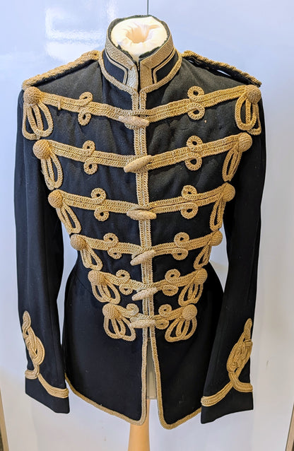 SOLD! Beautiful Original Early 20th Century 18th Hussars Full Dress Frogged Jacket