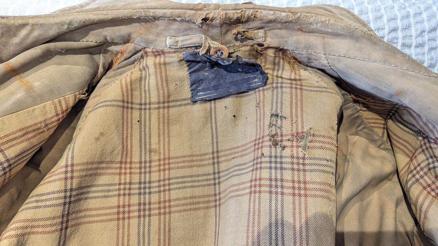 SOLD! Rare WW1 Burberry Officers Private Purchase Trench Coat with button-in Woollen Liner & Balaclava