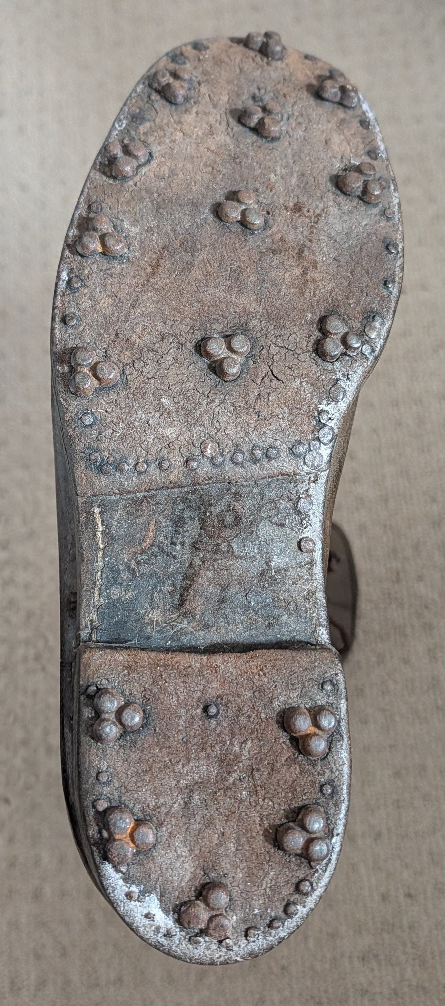 WW1 British officer's  Private Purchase Leather Hobnailed Trench Boots