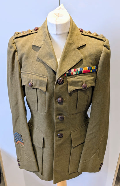 WW1 to Interwar British Captain's Uniform Jacket MC Winner WW1 Veteran