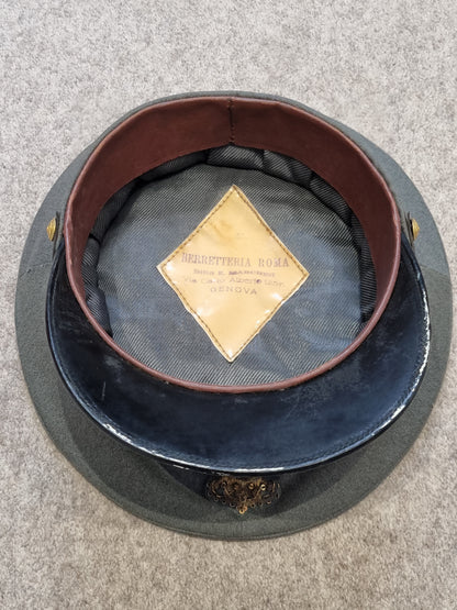 SOLD! WW2 Italian Major’s 15th Infantry Regiment M34 Visor Cap & Box