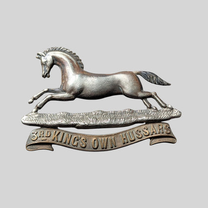 3rd King's Own Hussars Bimetal Cap Badge