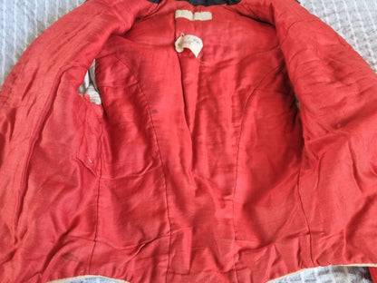 Victorian Boer War Era Colonel's Scarlet Mess Dress Jacket Dated 1901