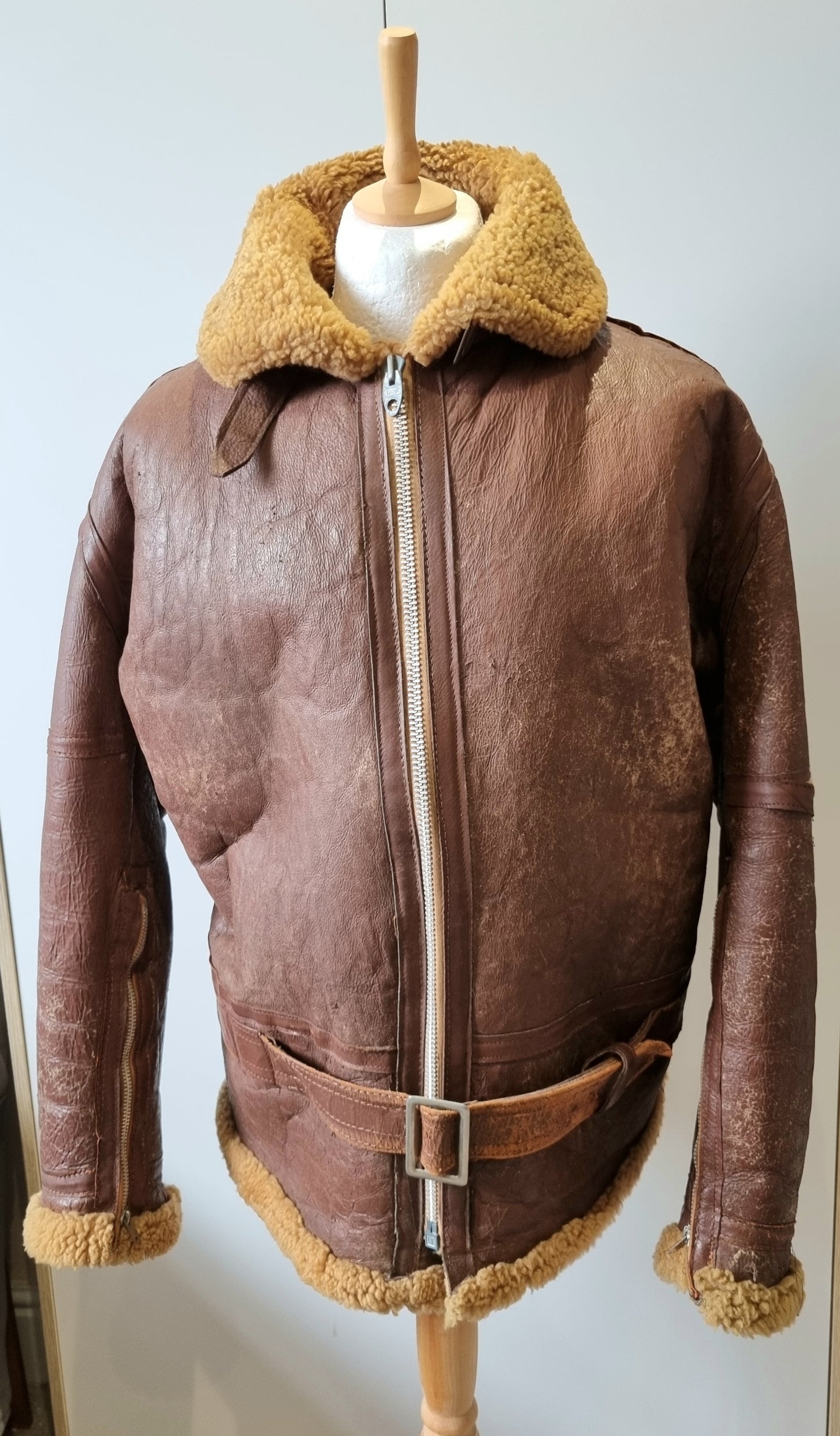 Fantastic Korean War Era 1950s RAF Irvin Sheepskin Flying Jacket