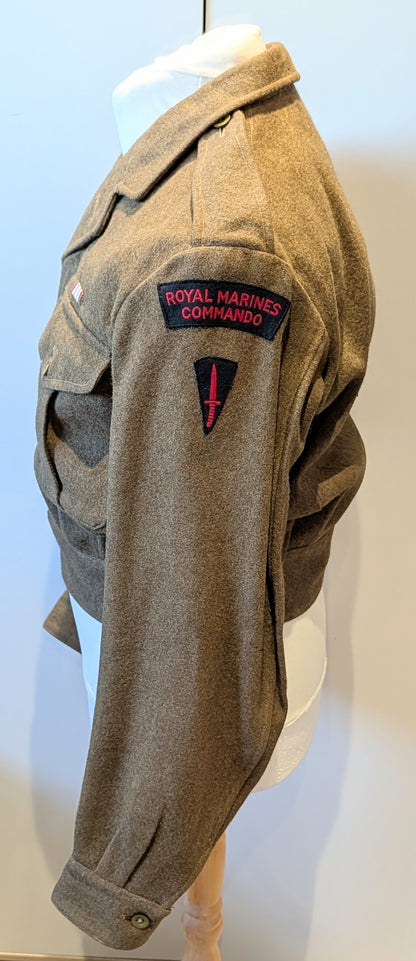 1954 British Army Royal Marine Commando Battledress & Trousers Named