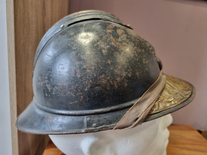 SOLD! WW1 French Infantry M15 ‘Adrian’ Helmet with Veterans Plate