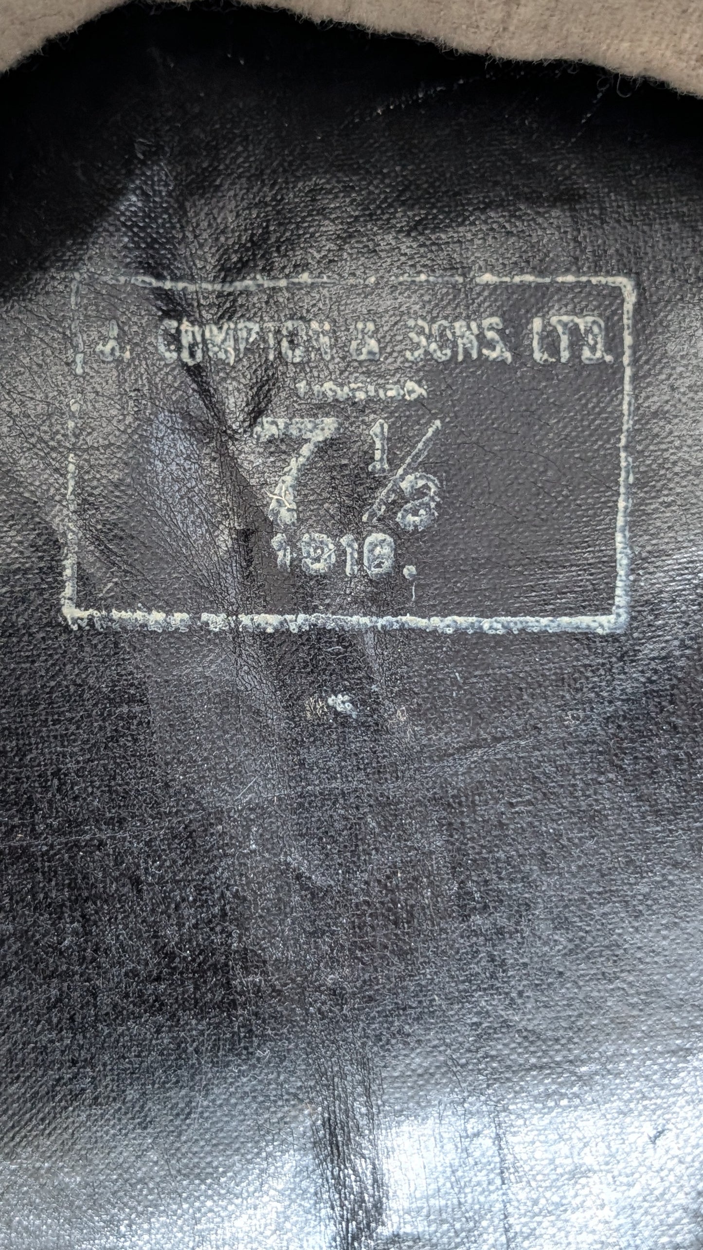 SOLD! WW1 British Army Wool Kent Volunteer Force Floppy Trench Cap Dated 1918
