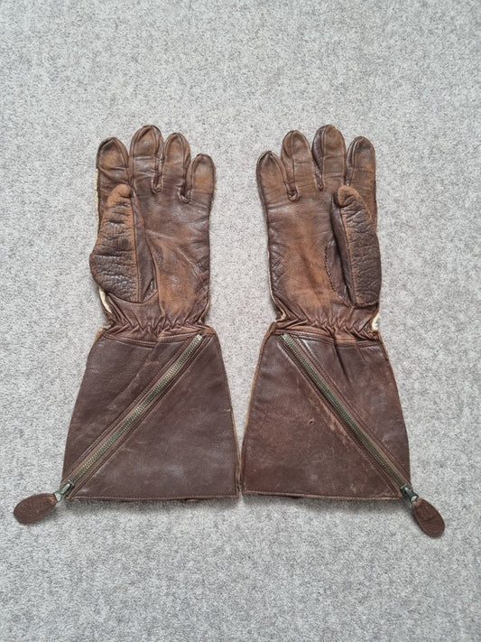 WW2 1941 Pattern RAF Flying Gloves, Air Ministry Stamped