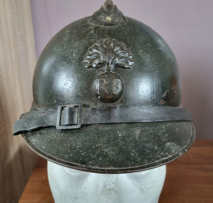 SOLD! WW1 French Army Infantry M15 Adrian Helmet