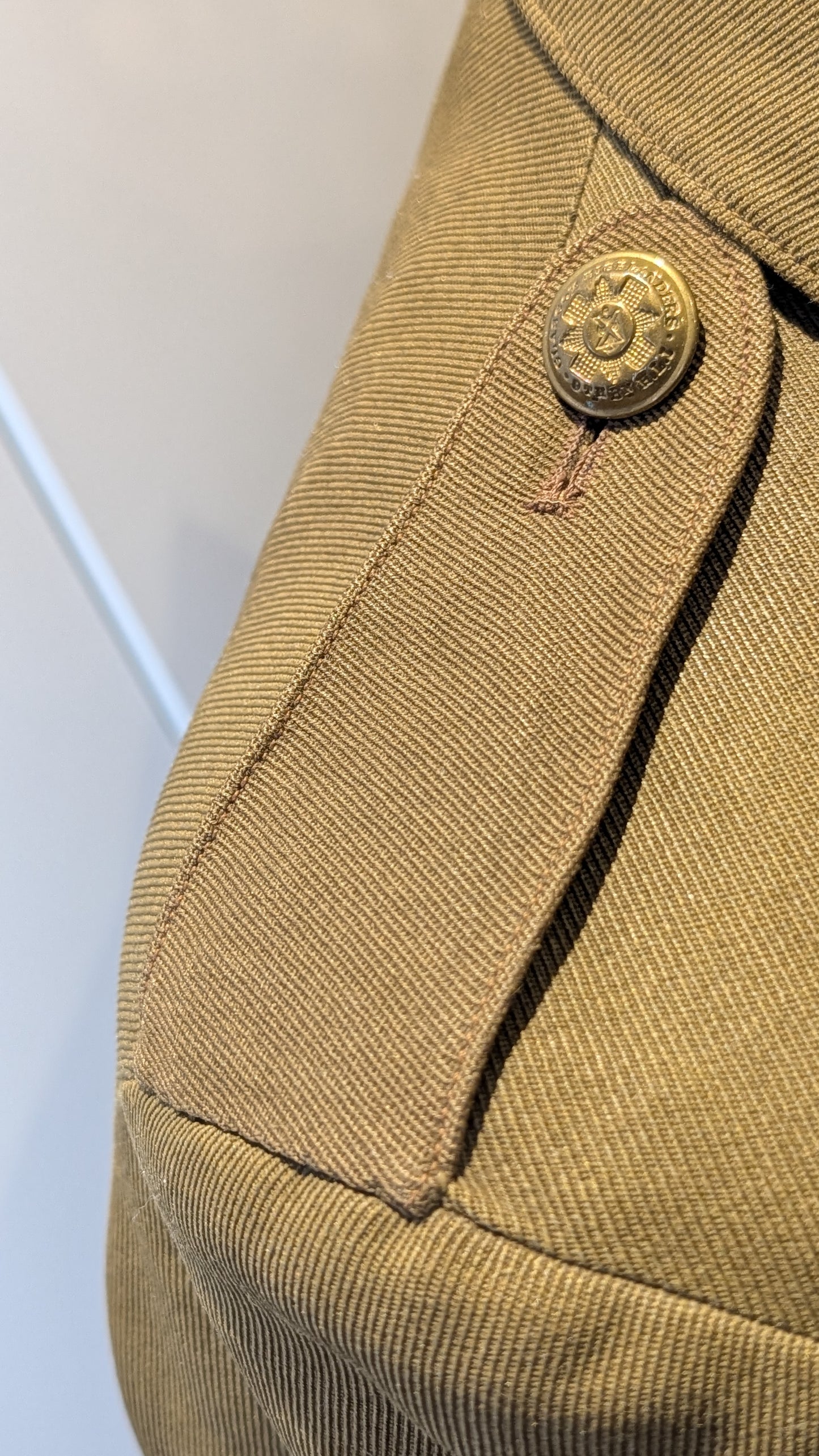 Fantastic WW1 9th Bn Glasgow Highlanders HLI Territorial Major's Cutaway Cuff Rank Jacket to an MC Winner