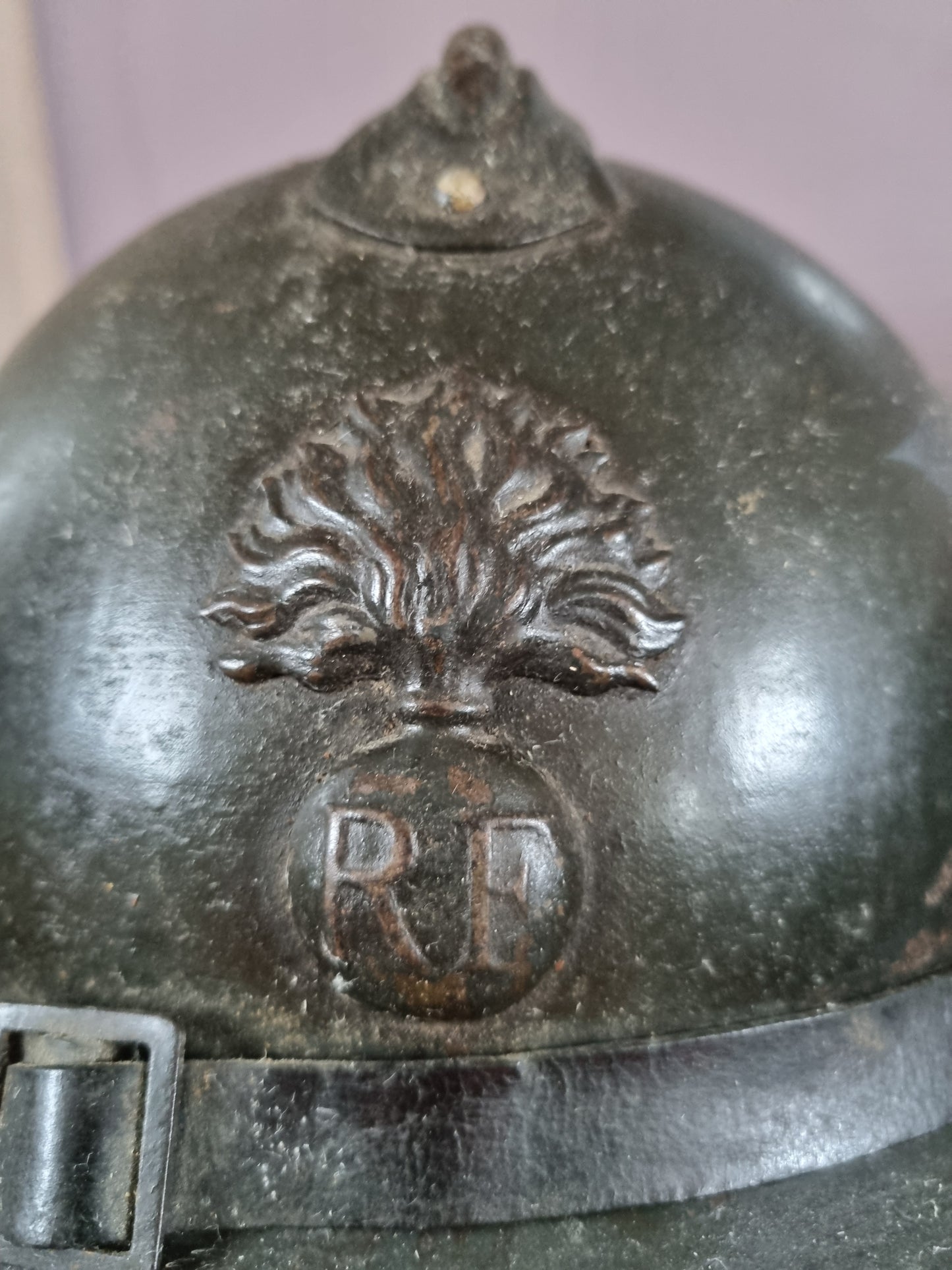 SOLD! WW1 French Army Infantry M15 Adrian Helmet