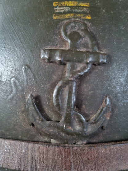 WW2 French Army Colonial Lieutenant Colonel M26 Adrian Helmet With Decal