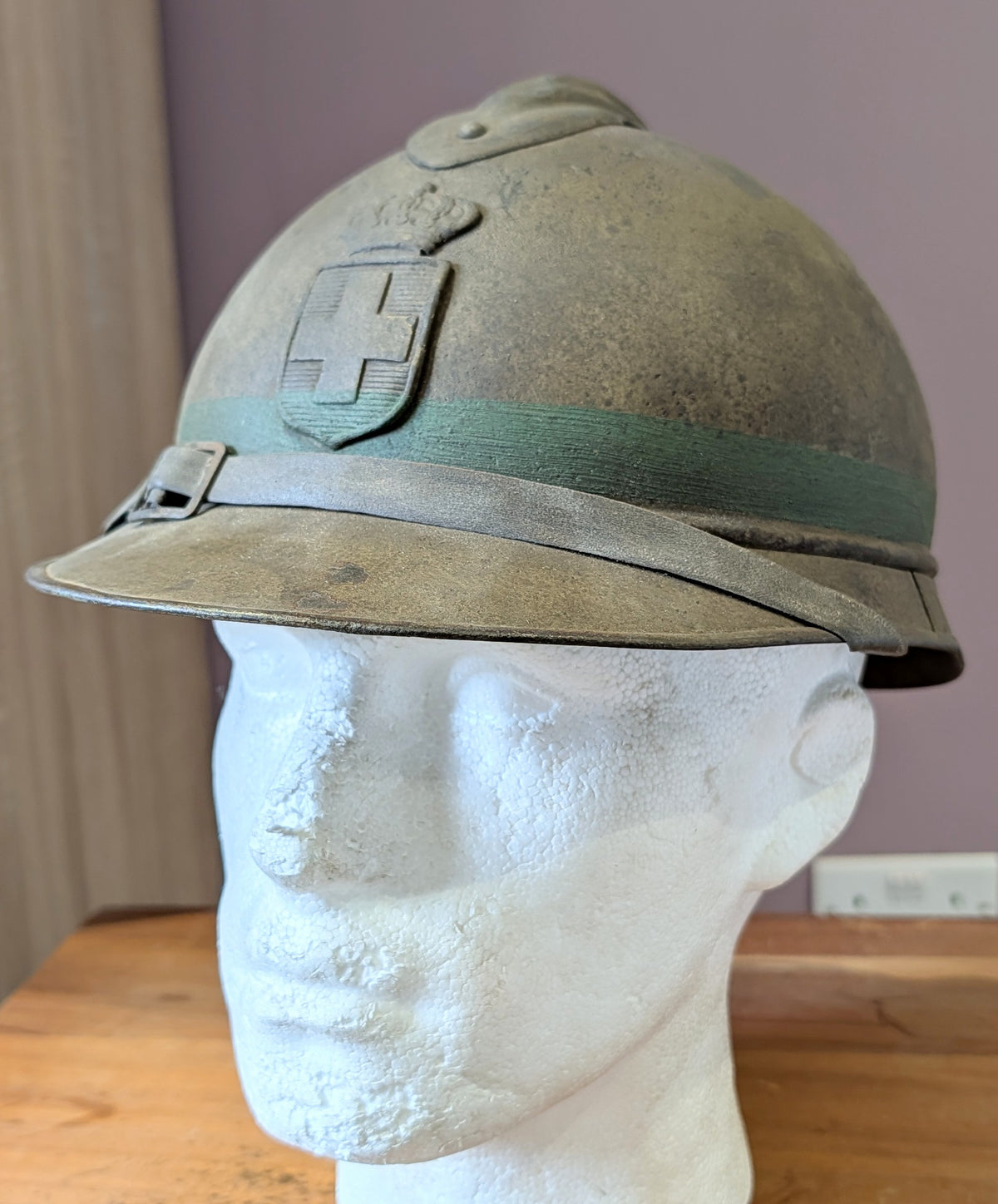 Extremely Rare WW1 Greek Army M18 ‘Adrian’ Helmet