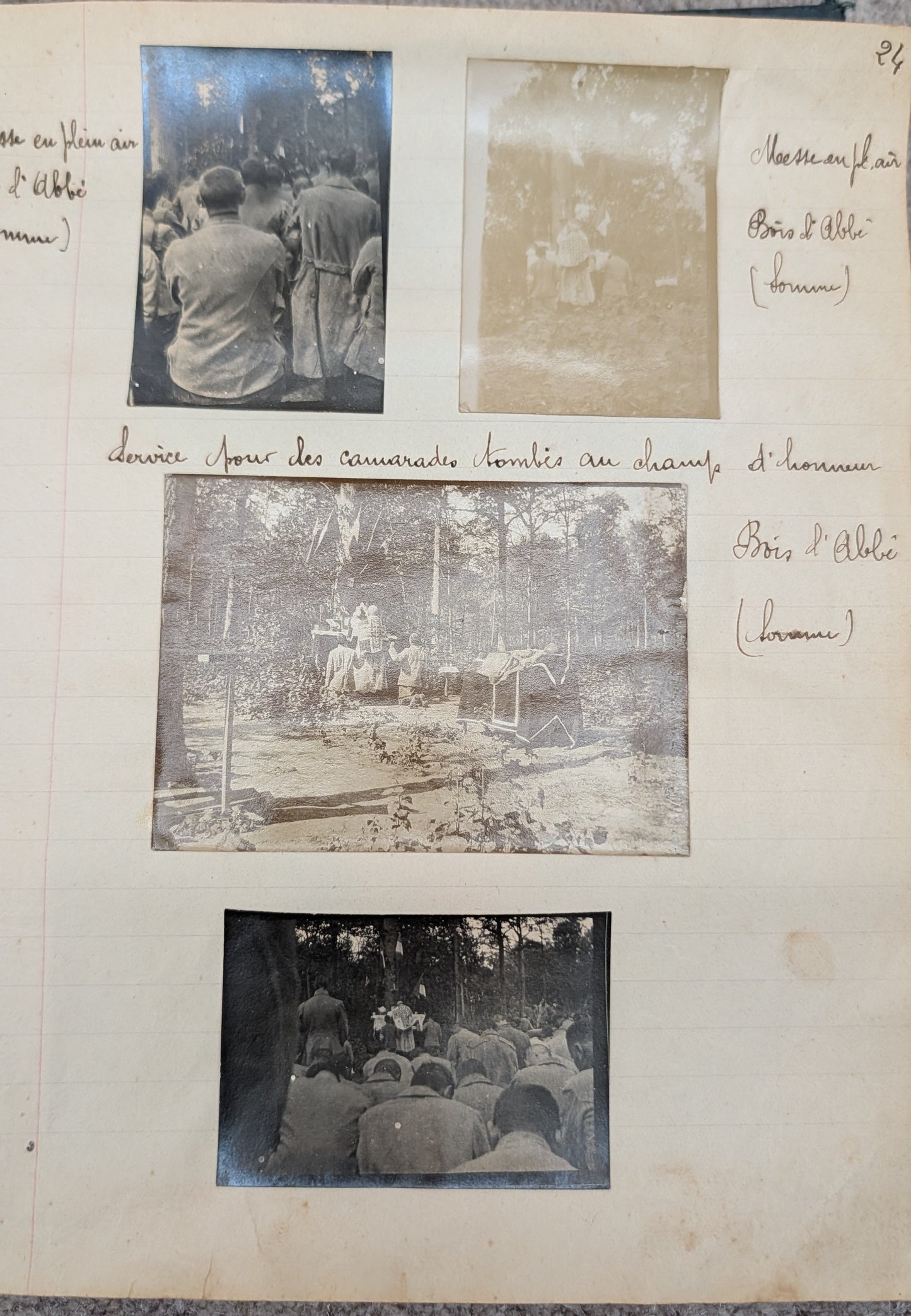 Unique WW1 French Army & Air Force Photo Album, Service Documents and Field Post Set to a Front Line Medic & Then Combat Pilot