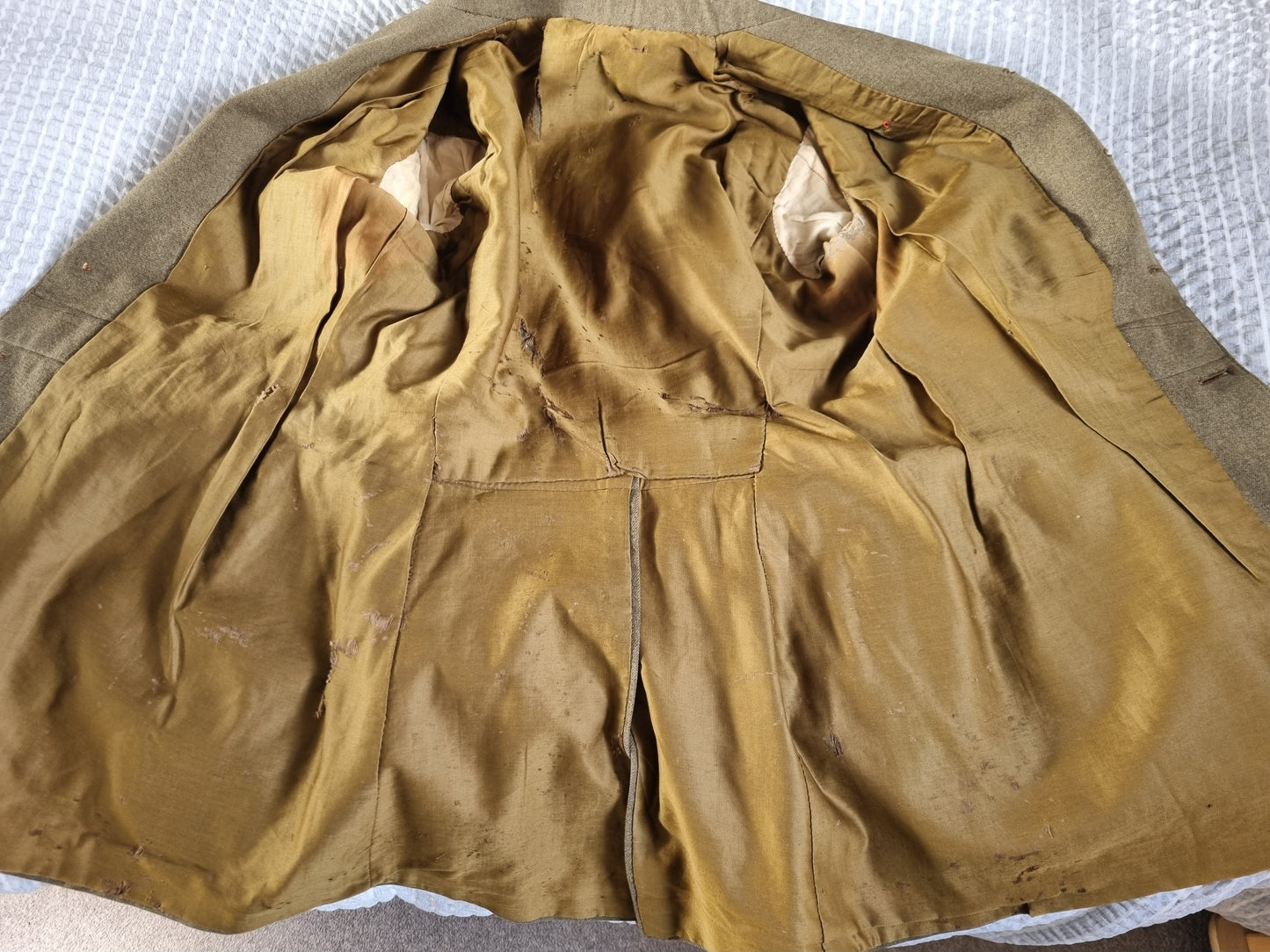 WW1 British Army 2nd Lieutenant Cuff Rank Uniform Jacket Royal Field Artillery (Made from Original Parts)