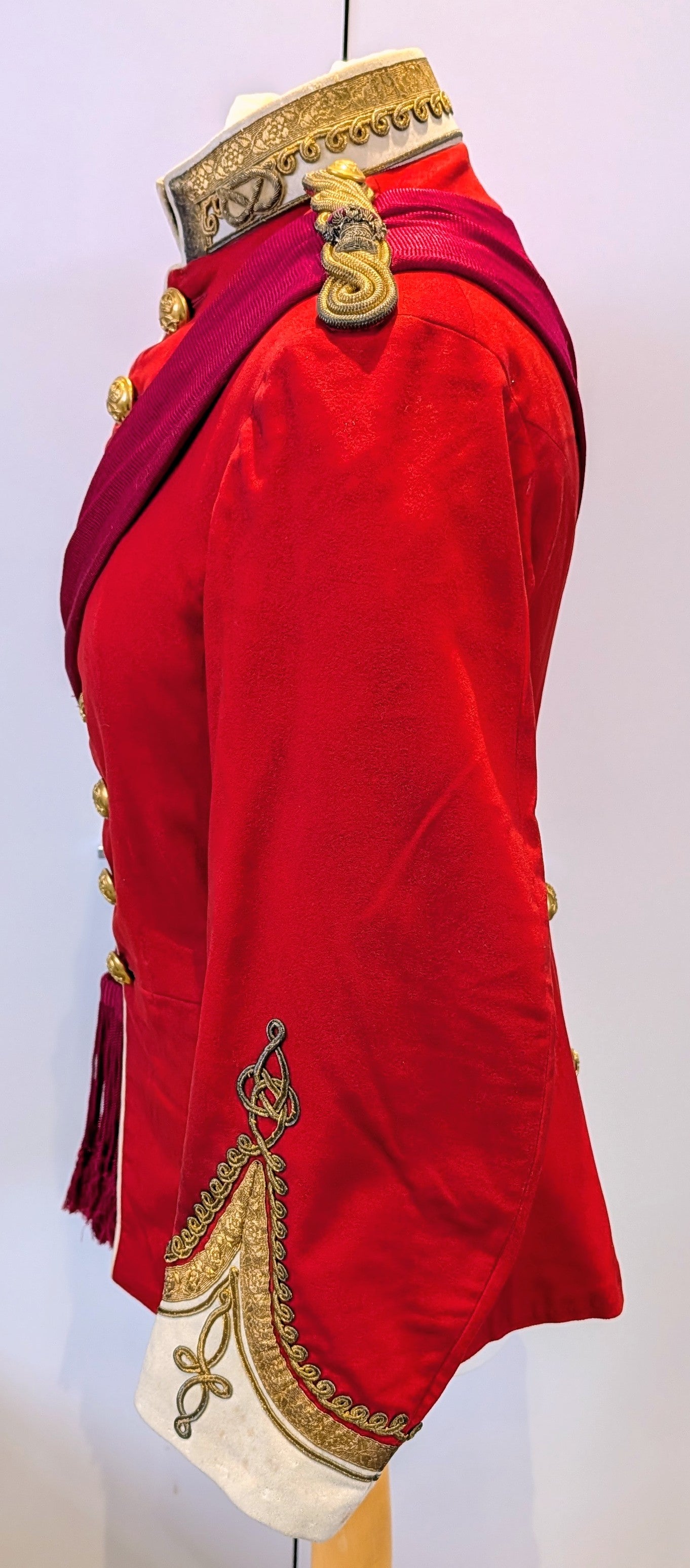 SOLD! Victorian South Staffordshire Home Service Helmet & Major's Scarlet Uniform