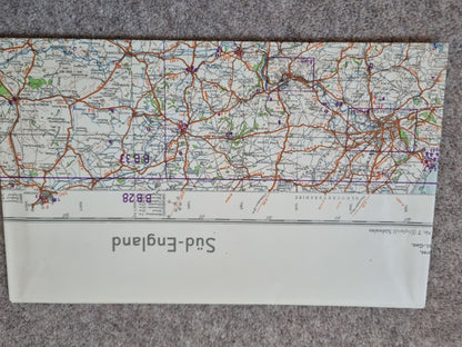 WW2 Operation Sealion German Invasion Map Folder & Objektbilder for South England