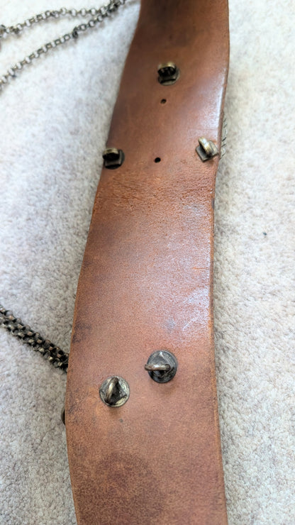 Victorian 2nd Battalion Herts Rifles Leather CrossBelt & Pouch 1881-7