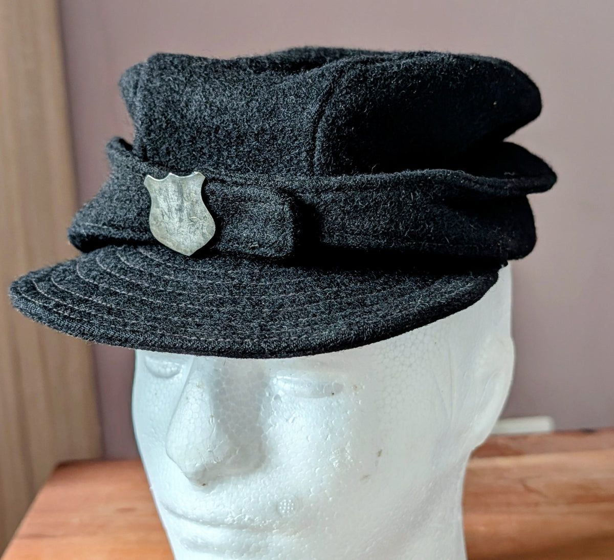 RARE ORIGINAL WW2 CAP FOR GERMAN PoW CAMP MILAG NORD INMATE